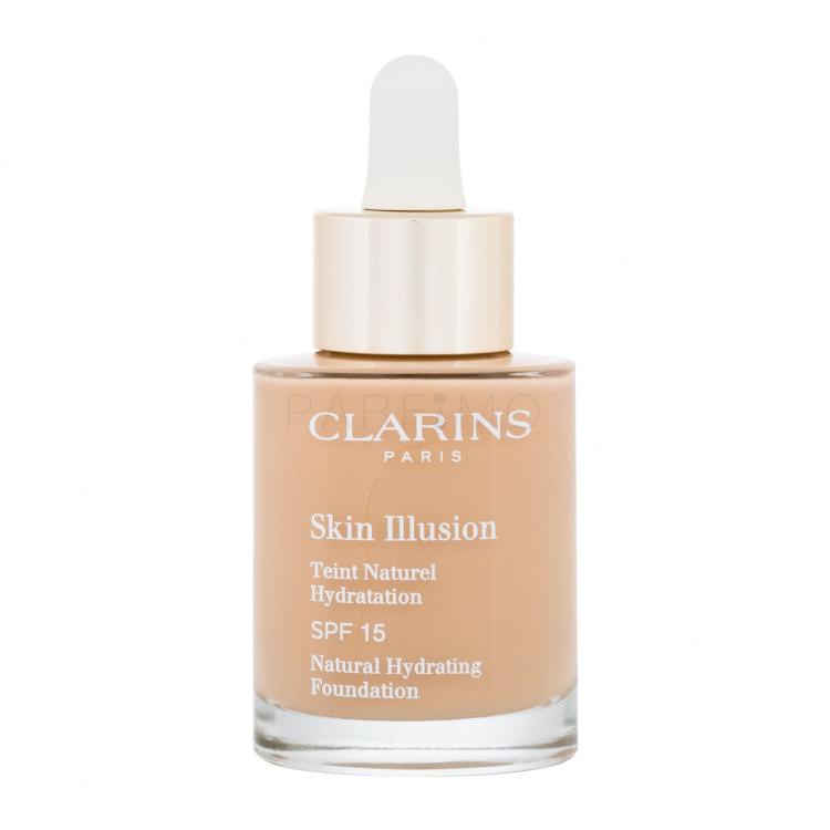 Clarins Skin Illusion Natural Hydrating SPF15 Fondotinta donna 30 ml Tonalità 110 Honey