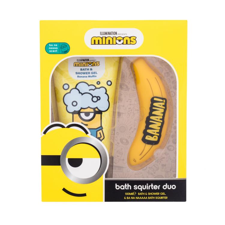 Minions Bath Squirter Duo Pacco regalo doccia gel Minions Bath &amp; Shower Gel Banana Muffin 150 ml + giocattolo