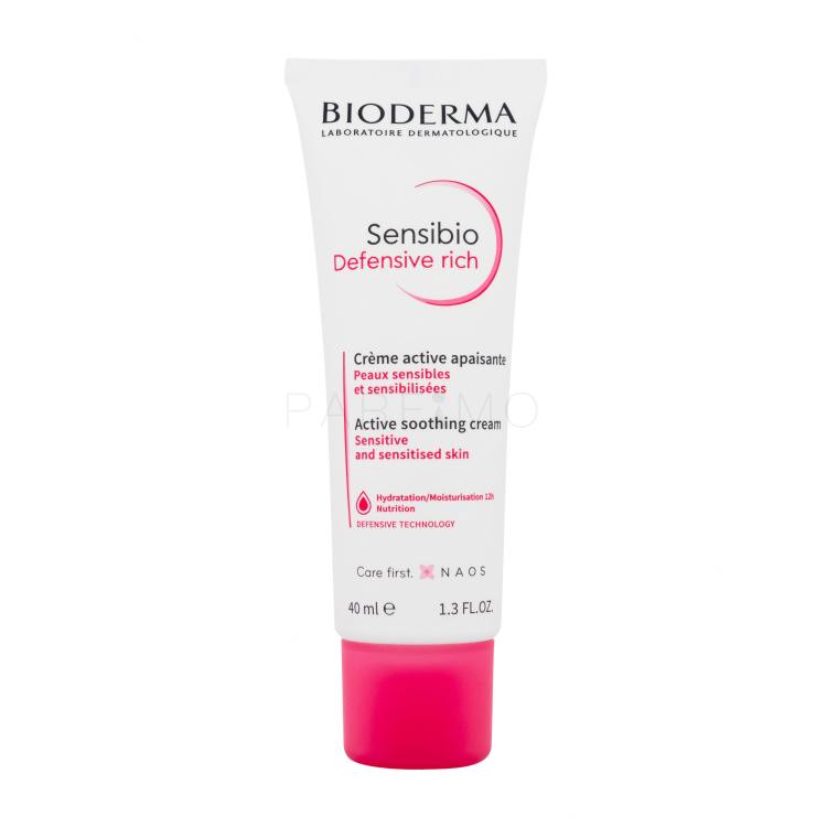 BIODERMA Sensibio Defensive Rich Active Soothing Cream Crema giorno per il viso donna 40 ml