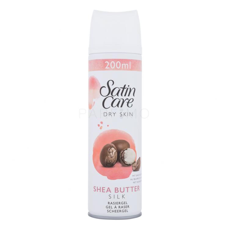 Gillette Satin Care Dry Skin Shea Butter Silk Gel da barba donna 200 ml