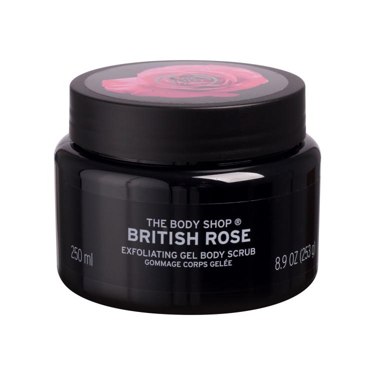 The Body Shop British Rose Exfoliating Gel Body Scrub Peeling per il corpo donna 250 ml