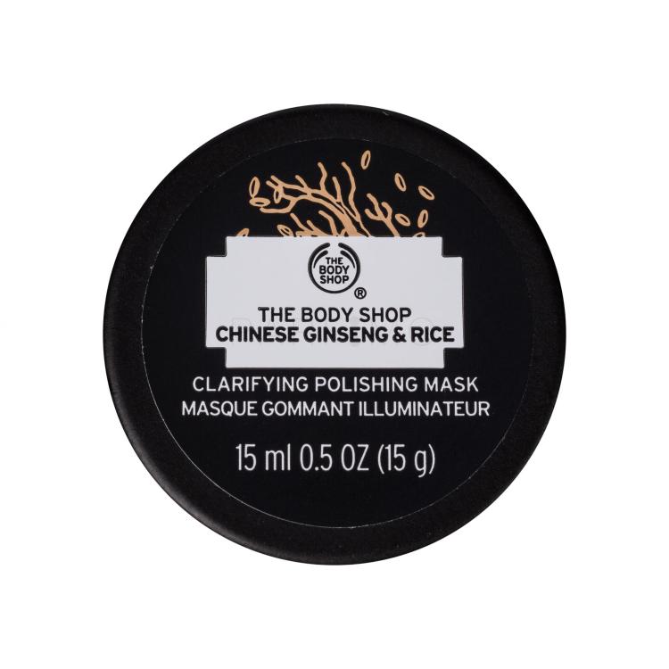 The Body Shop Chinese Ginseng &amp; Rice Clarifying Polishing Mask Maschera per il viso donna 15 ml