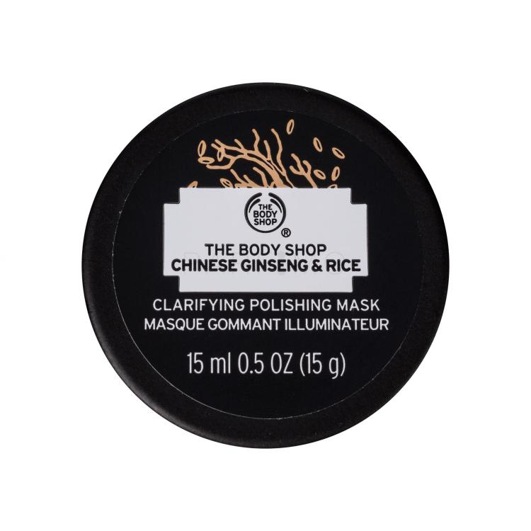 The Body Shop Chinese Ginseng &amp; Rice Clarifying Polishing Mask Maschera per il viso donna 15 ml