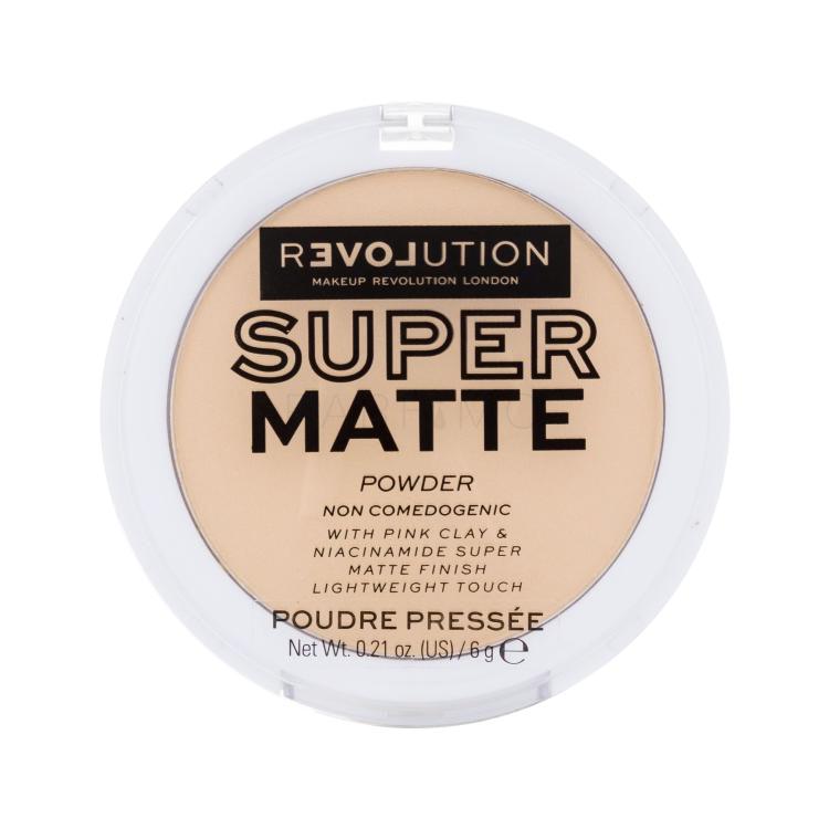 Revolution Relove Super Matte Powder Cipria donna 6 g Tonalità Vanilla