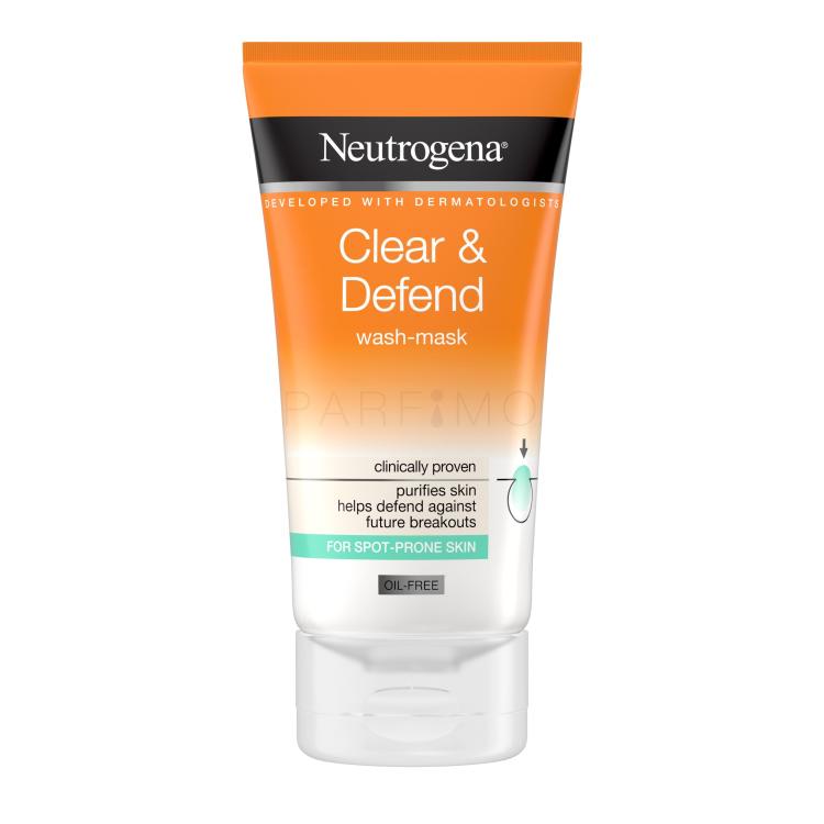Neutrogena Clear &amp; Defend Wash-Mask Maschera per il viso 150 ml