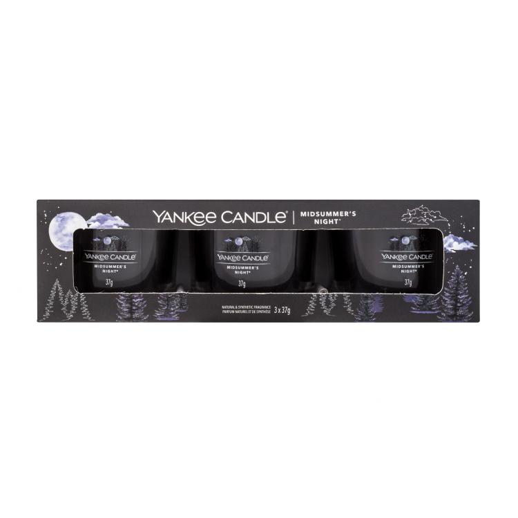 Yankee Candle Midsummer´s Night Pacco regalo candela profumata 3 x 37 g