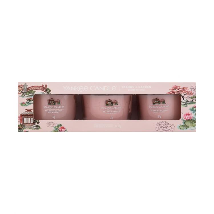 Yankee Candle Tranquil Garden Pacco regalo candela profumata 3 x 37 g