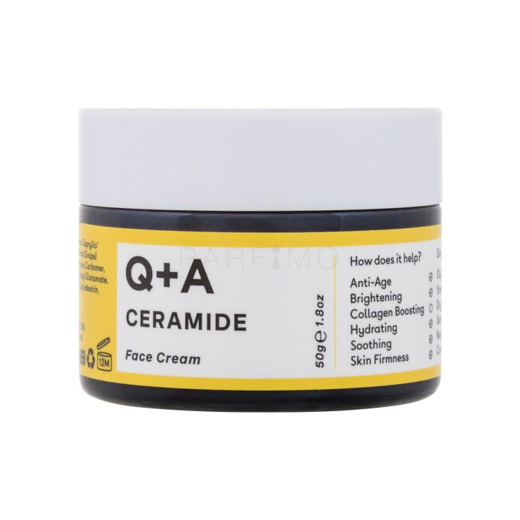Q+A Ceramide Barrier Defence Face Cream Crema giorno per il viso donna 50 g