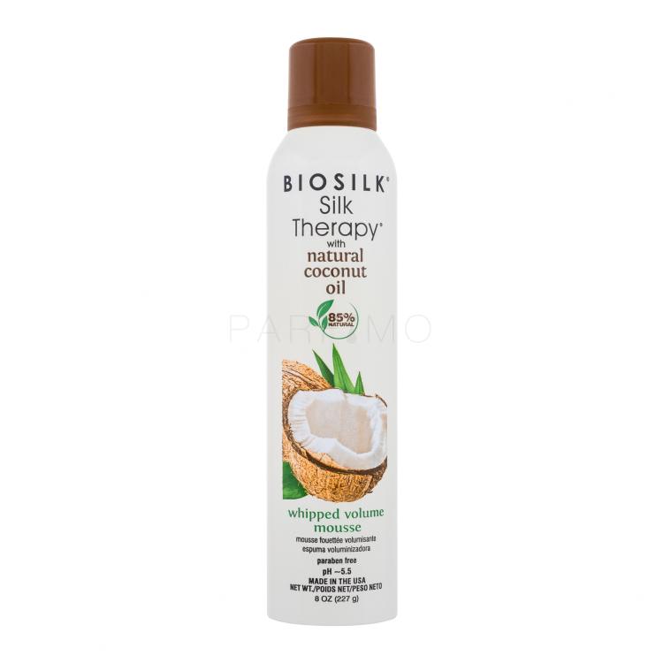 Farouk Systems Biosilk Silk Therapy Organic Coconut Oil Whipped Volume Mousse Modellamento capelli donna 227 g