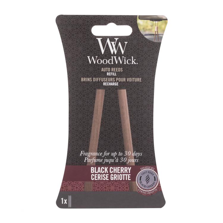 WoodWick Black Cherry Auto Reeds Deodorante per auto Ricarica 1 pz