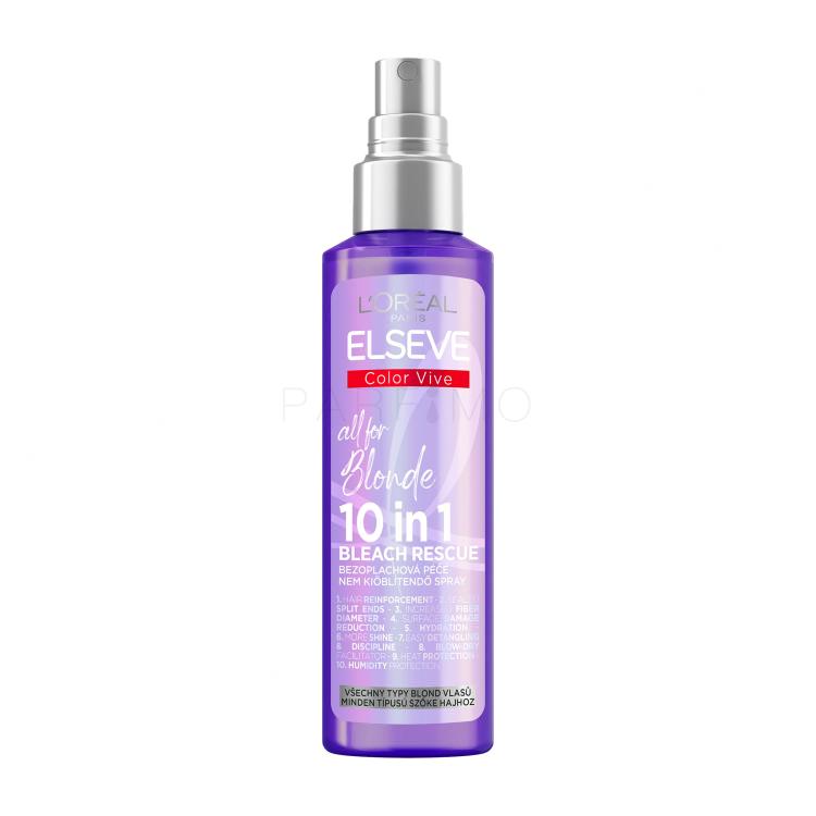 L&#039;Oréal Paris Elseve Color-Vive All For Blonde 10in1 Bleach Rescue Spray curativo per i capelli donna 150 ml