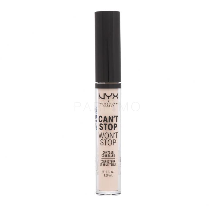 NYX Professional Makeup Can&#039;t Stop Won&#039;t Stop Contour Concealer Correttore donna 3,5 ml Tonalità 04 Light Ivory