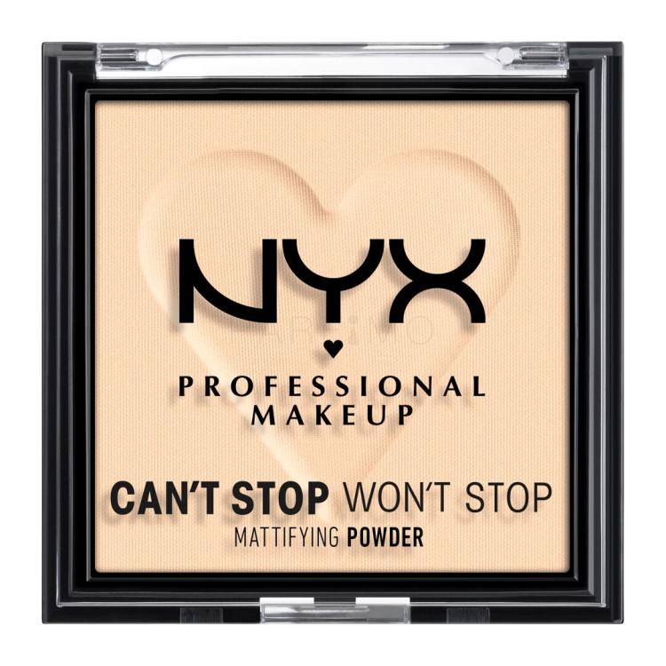 NYX Professional Makeup Can&#039;t Stop Won&#039;t Stop Mattifying Powder Cipria donna 6 g Tonalità 01 Fair