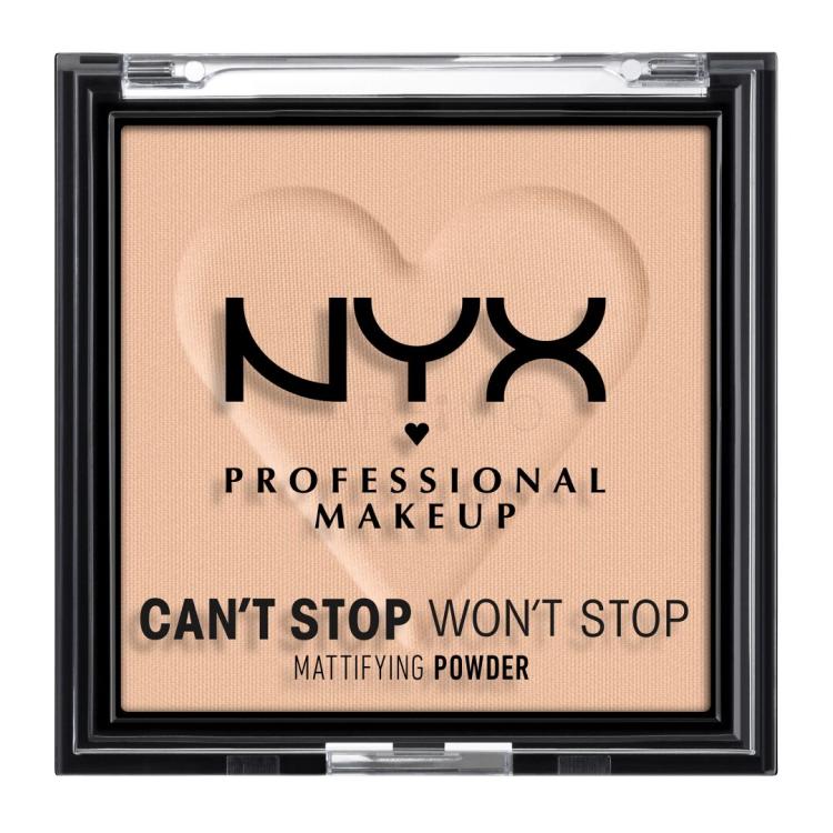 NYX Professional Makeup Can&#039;t Stop Won&#039;t Stop Mattifying Powder Cipria donna 6 g Tonalità 03 Light Medium
