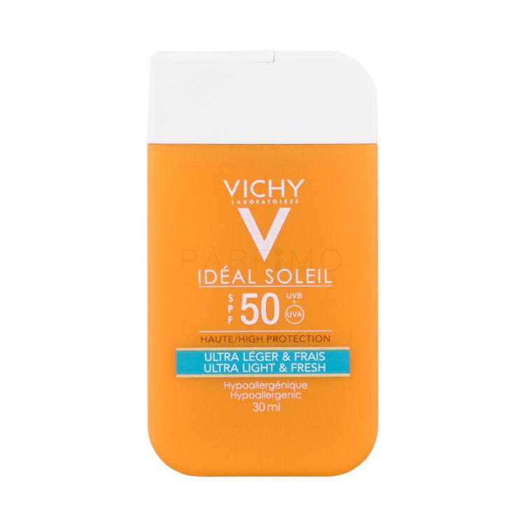 Vichy Idéal Soleil Ultra Light &amp; Fresh Lotion SPF50 Protezione solare viso donna 30 ml