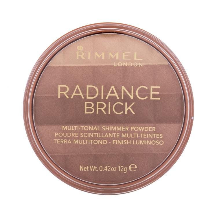 Rimmel London Radiance Brick Bronzer donna 12 g Tonalità 002 Medium