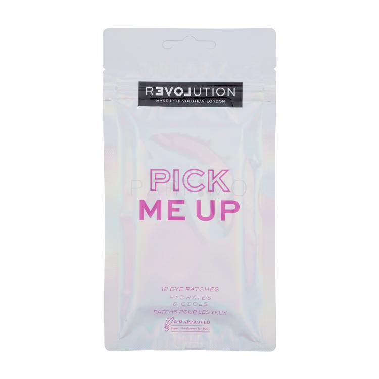 Revolution Relove Pick Me Up Hydrates &amp; Cools Eye Patches Maschera contorno occhi donna 12 pz