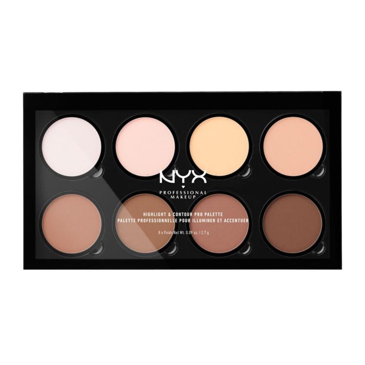 NYX Professional Makeup Highlight &amp; Contour PRO Contouring palette donna 21,6 g Tonalità Nude