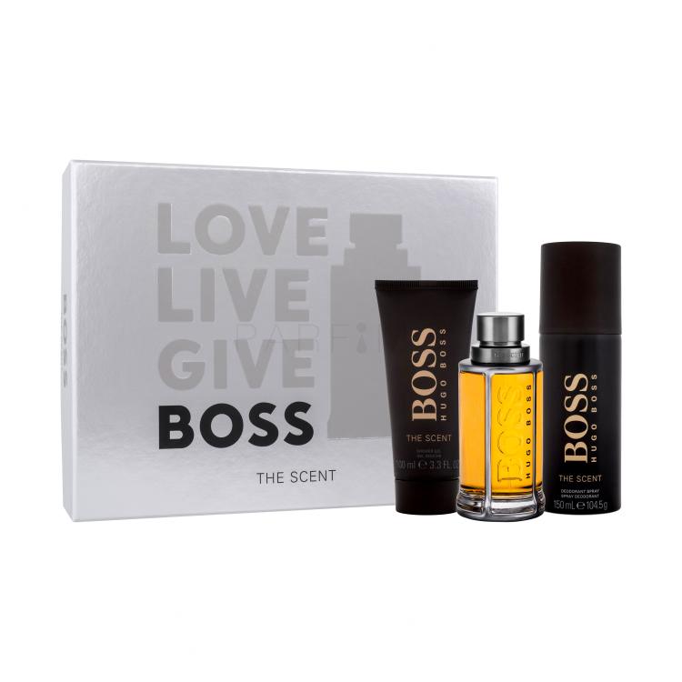 HUGO BOSS Boss The Scent 2015 Pacco regalo eau de toilette 100 ml + deodorante 150 ml + gel doccia 100 ml