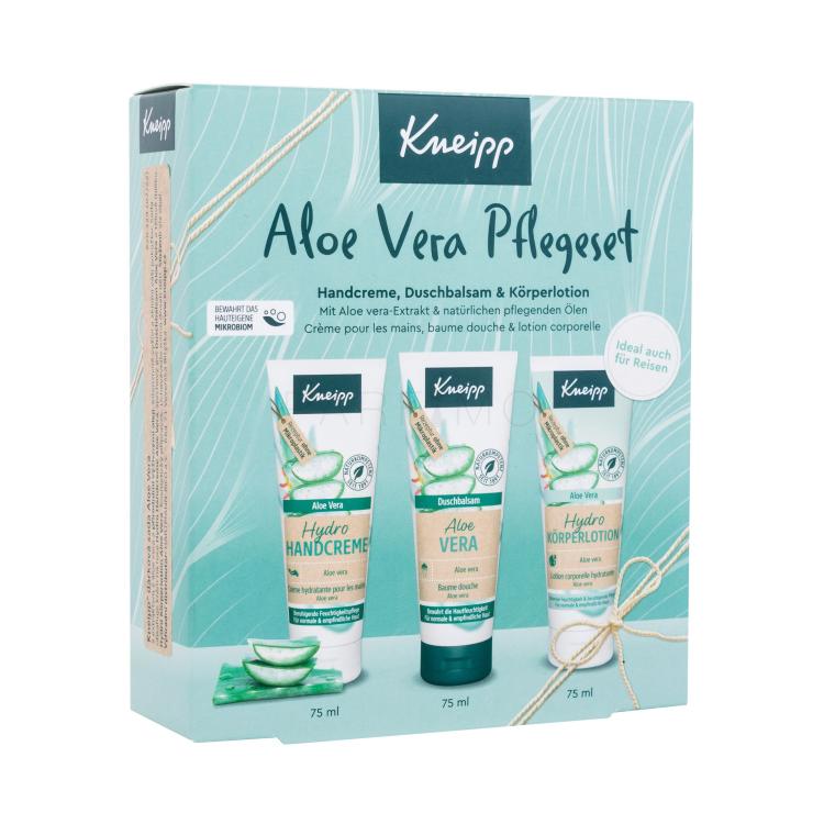 Kneipp Aloe Vera Pacco regalo doccia gel Aloe Vera 75 ml + crema mani Aloe Vera 75 ml + latte per il corpo Aloe Vera 75 ml