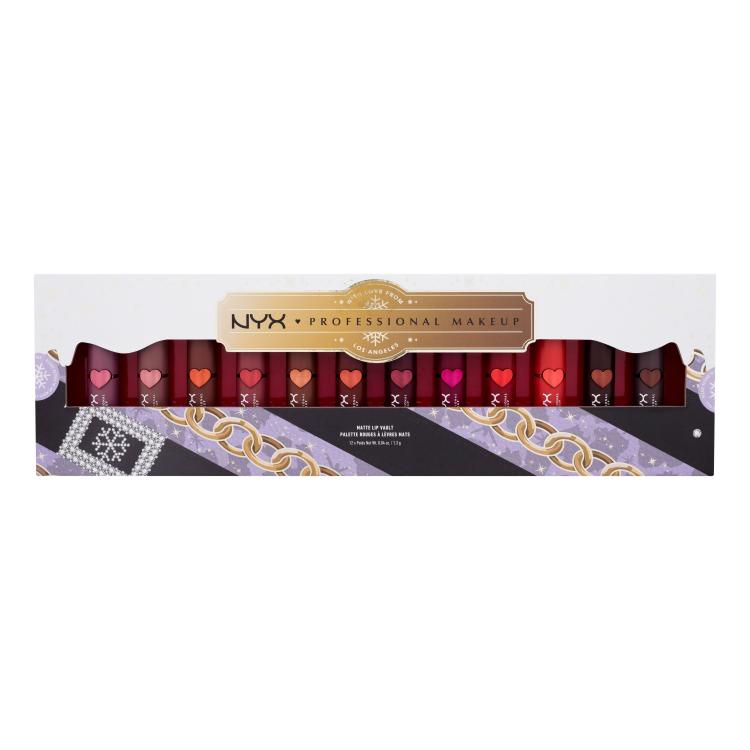 NYX Professional Makeup Mrs. Claus Matte Lip Vault Pacco regalo rossetto 12 x 1,3 g