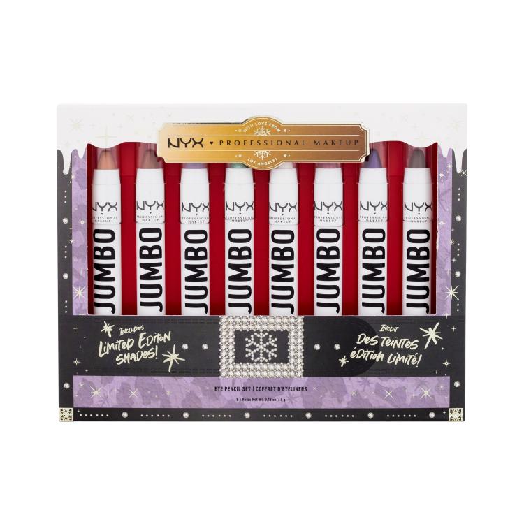 NYX Professional Makeup Mrs. Claus Jumbo Eye Pencil Set Pacco regalo matita occhi 8 x 5 g