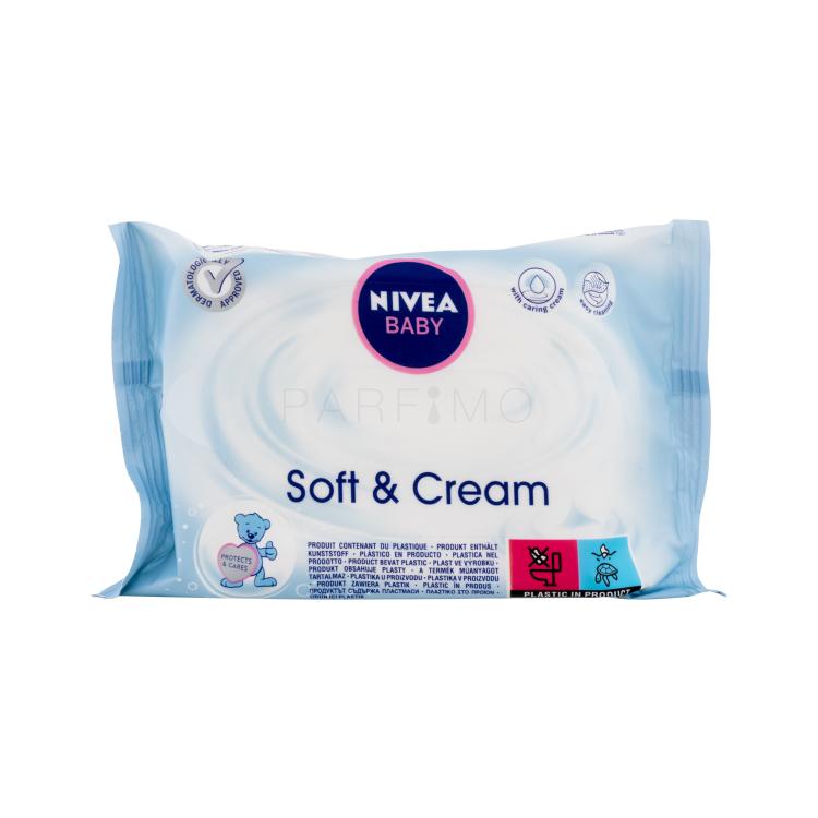 Nivea Baby Soft &amp; Cream Salviettine detergenti bambino 20 pz