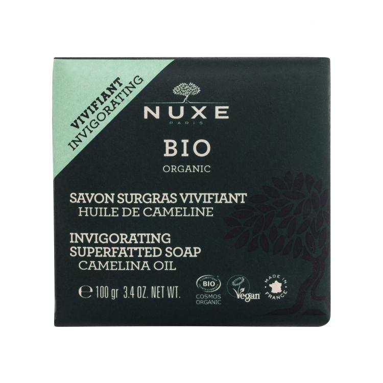 NUXE Bio Organic Invigorating Superfatted Soap Camelina Oil Sapone donna 100 g