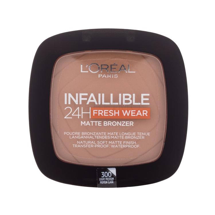 L&#039;Oréal Paris Infaillible 24H Fresh Wear Matte Bronzer Bronzer donna 9 g Tonalità 300 Light Medium
