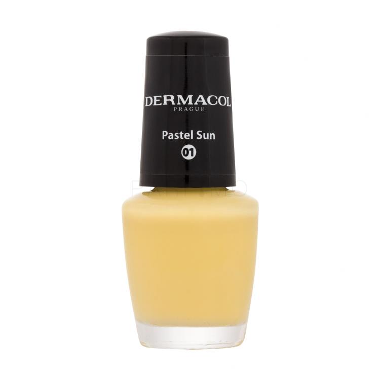 Dermacol Mini Pastel Smalto per le unghie donna 5 ml Tonalità 01 Pastel Sun