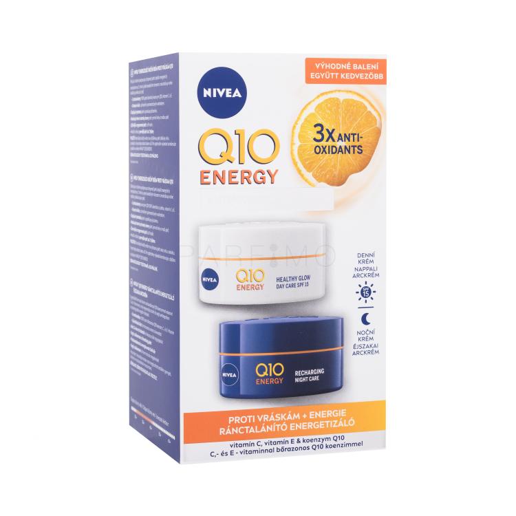 Nivea Q10 Energy Duo Pack Pacco regalo crema giorno Q10 Energy SPF15 50 ml + crema notte Q10 Energy 50 ml