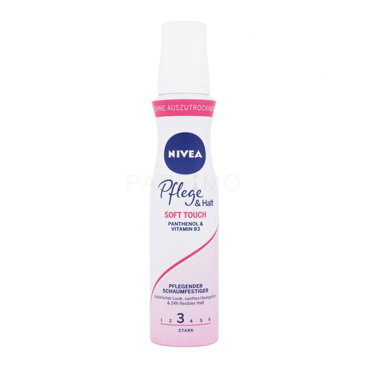 Nivea Care &amp; Hold Soft Touch Caring Mousse Modellamento capelli donna 150 ml