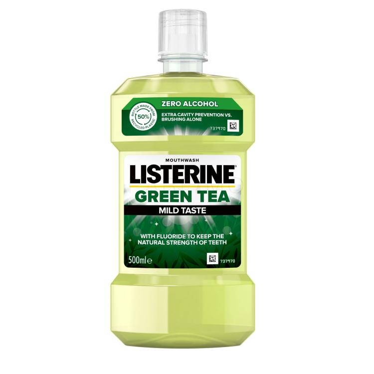 Listerine Green Tea Mild Taste Mouthwash Collutorio 500 ml