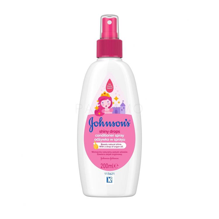 Johnson´s Shiny Drops Kids Conditioner Spray Balsamo per capelli bambino 200 ml
