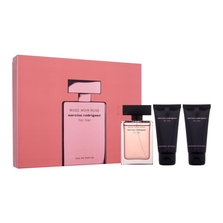 Narciso Rodriguez For Her Musc Noir Rose Pacco regalo eau de parfum 50 ml + crema corpo 50 ml + gel doccia 50 ml