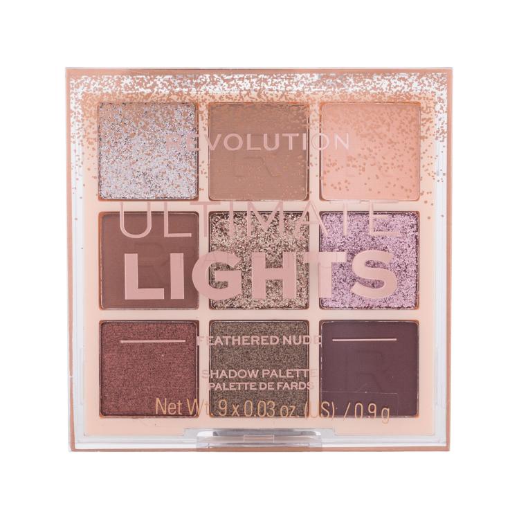 Makeup Revolution London Ultimate Lights Shadow Palette Ombretto donna 8,10 g Tonalità Feathered Nude