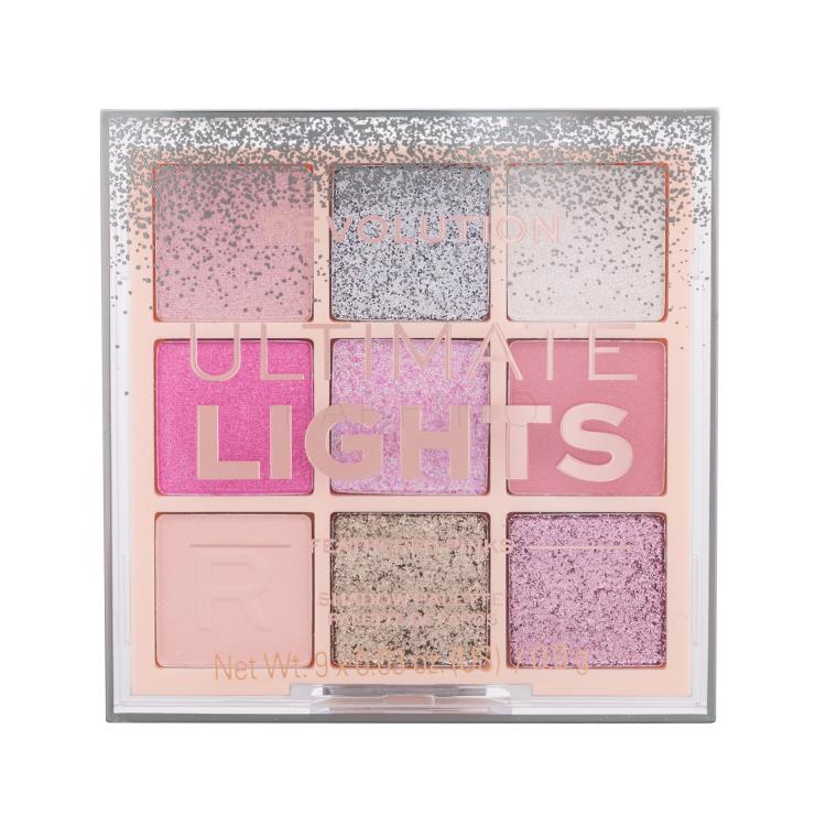 Makeup Revolution London Ultimate Lights Shadow Palette Ombretto donna 8,10 g Tonalità Feathered Pinks