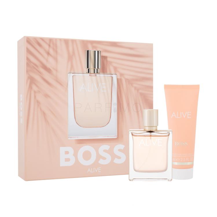 HUGO BOSS BOSS Alive SET4 Pacco regalo eau de parfum 50 ml + crema corpo 75 ml