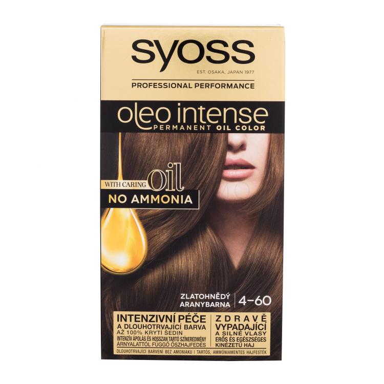 Syoss Oleo Intense Permanent Oil Color Tinta capelli donna 50 ml Tonalità 4-60 Gold Brown