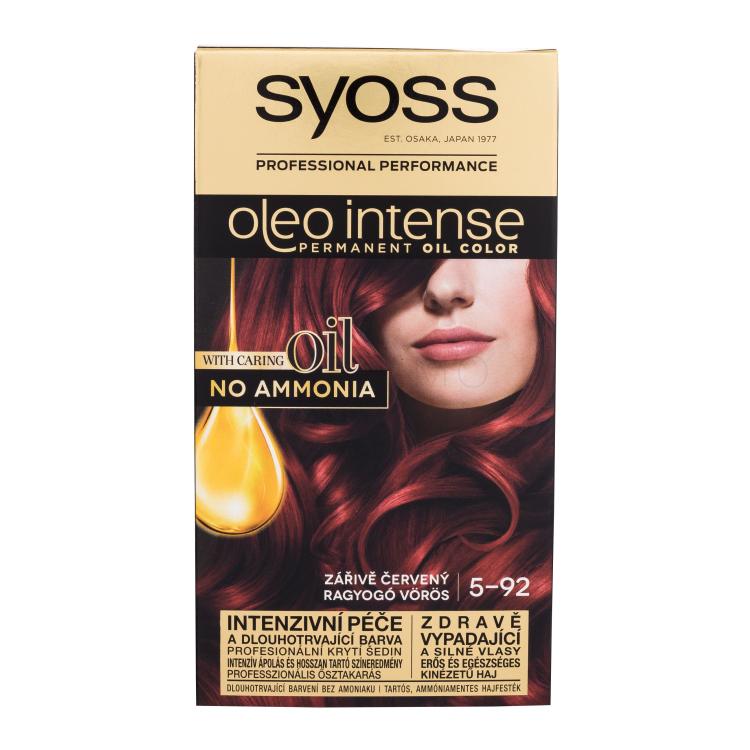 Syoss Oleo Intense Permanent Oil Color Tinta capelli donna 50 ml Tonalità 5-92 Bright Red