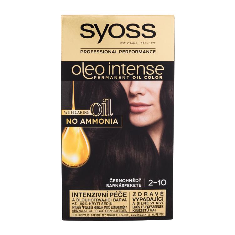Syoss Oleo Intense Permanent Oil Color Tinta capelli donna 50 ml Tonalità 2-10 Black Brown