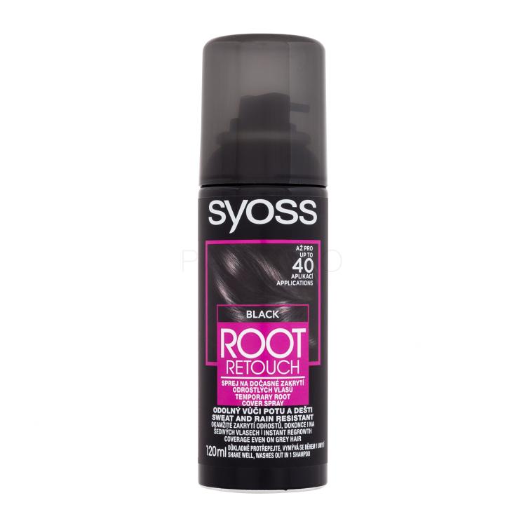Syoss Root Retoucher Temporary Root Cover Spray Tinta capelli donna 120 ml Tonalità Black