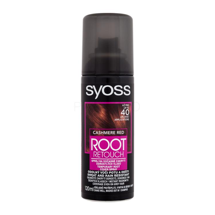 Syoss Root Retoucher Temporary Root Cover Spray Tinta capelli donna 120 ml Tonalità Cashmere Red