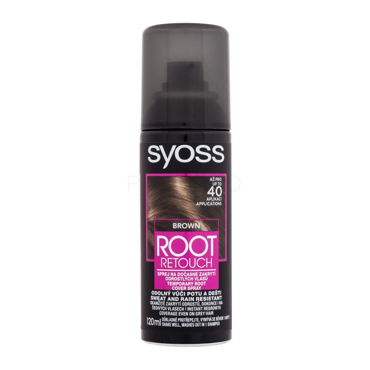 Syoss Root Retoucher Temporary Root Cover Spray Tinta capelli donna 120 ml Tonalità Brown