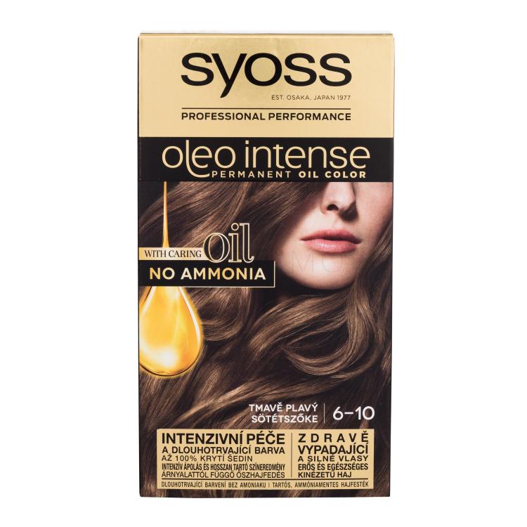 Syoss Oleo Intense Permanent Oil Color Tinta capelli donna 50 ml Tonalità 6-10 Dark Blond