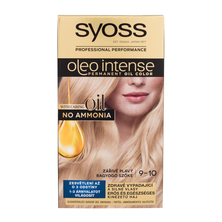Syoss Oleo Intense Permanent Oil Color Tinta capelli donna 50 ml Tonalità 9-10 Bright Blond