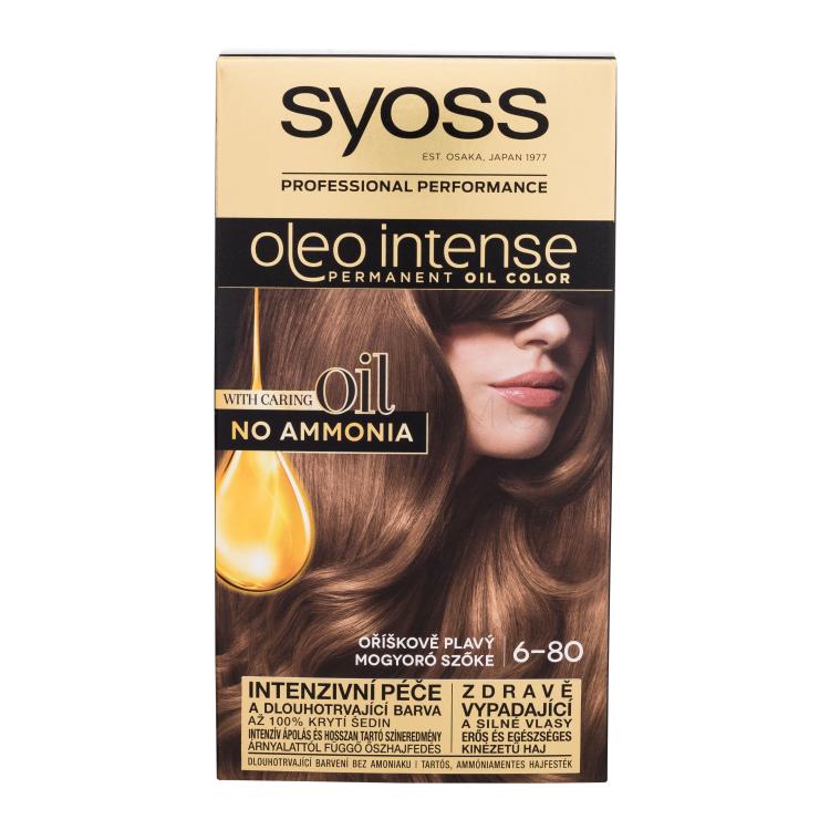 Syoss Oleo Intense Permanent Oil Color Tinta capelli donna 50 ml Tonalità 6-80 Hazelnut Blond
