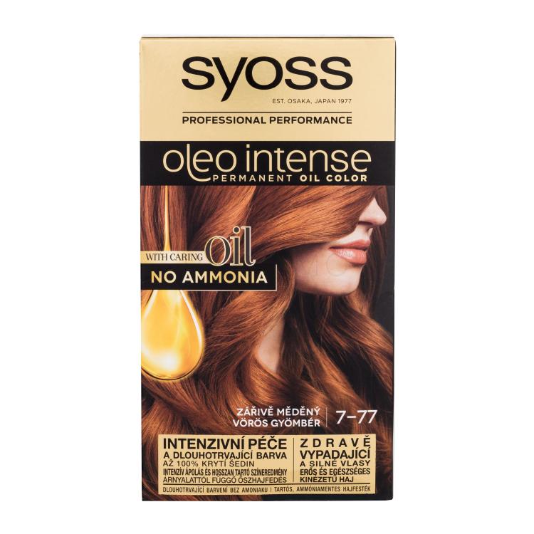Syoss Oleo Intense Permanent Oil Color Tinta capelli donna 50 ml Tonalità 7-77 Red Ginger