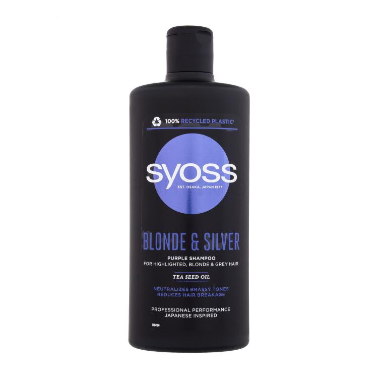 Syoss Blonde &amp; Silver Purple Shampoo Shampoo donna 440 ml