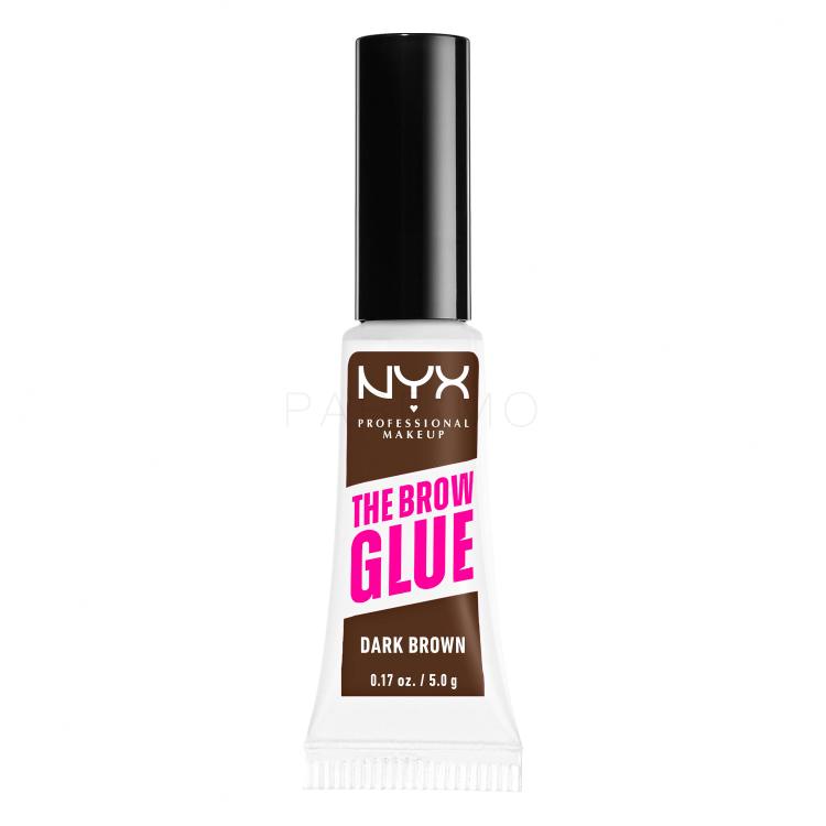 NYX Professional Makeup The Brow Glue Instant Brow Styler Gel e pomate per sopracciglia donna 5 g Tonalità 04 Dark Brown